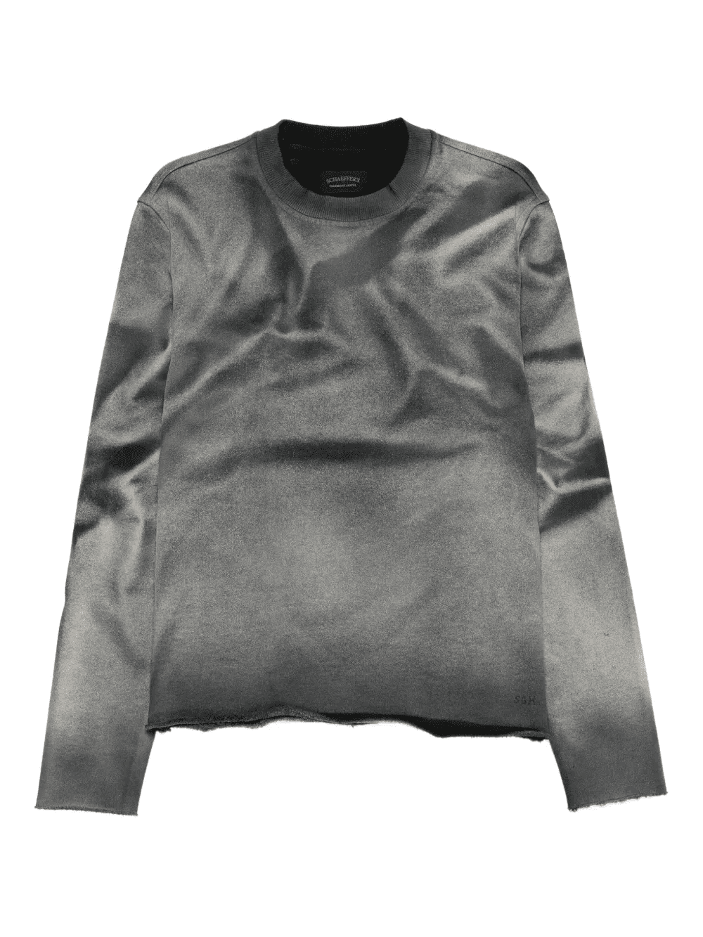 raw-hem crew-neck T-shirt - Image 1