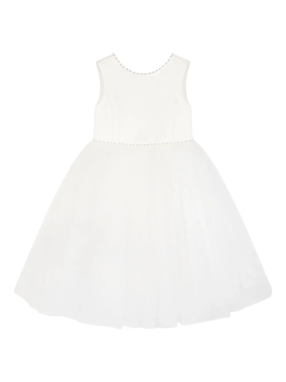 faux-pearl embellished dress - Image 1
