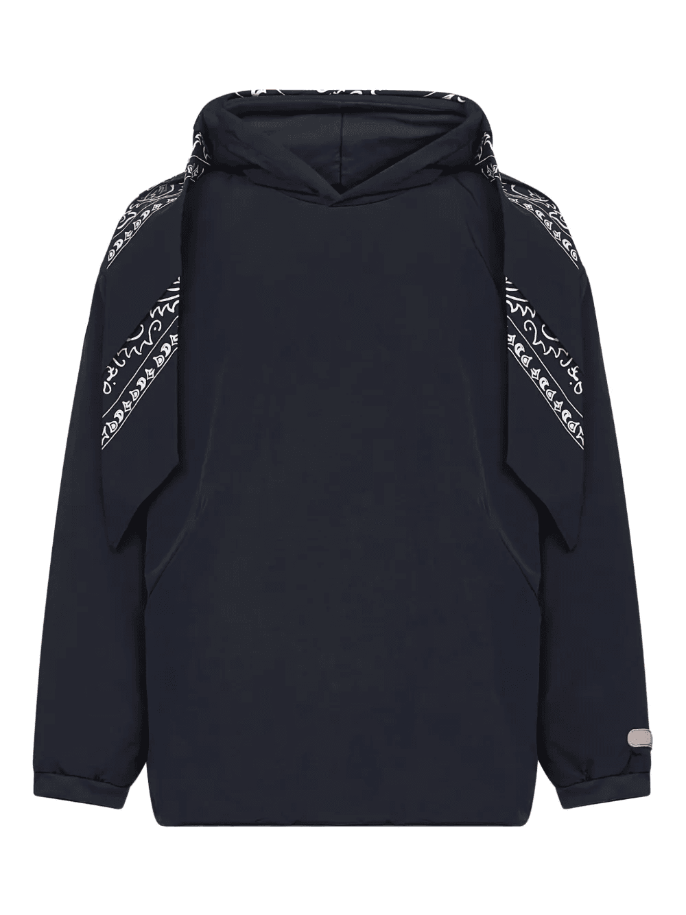 bandana-print hooded sweater - Image 1