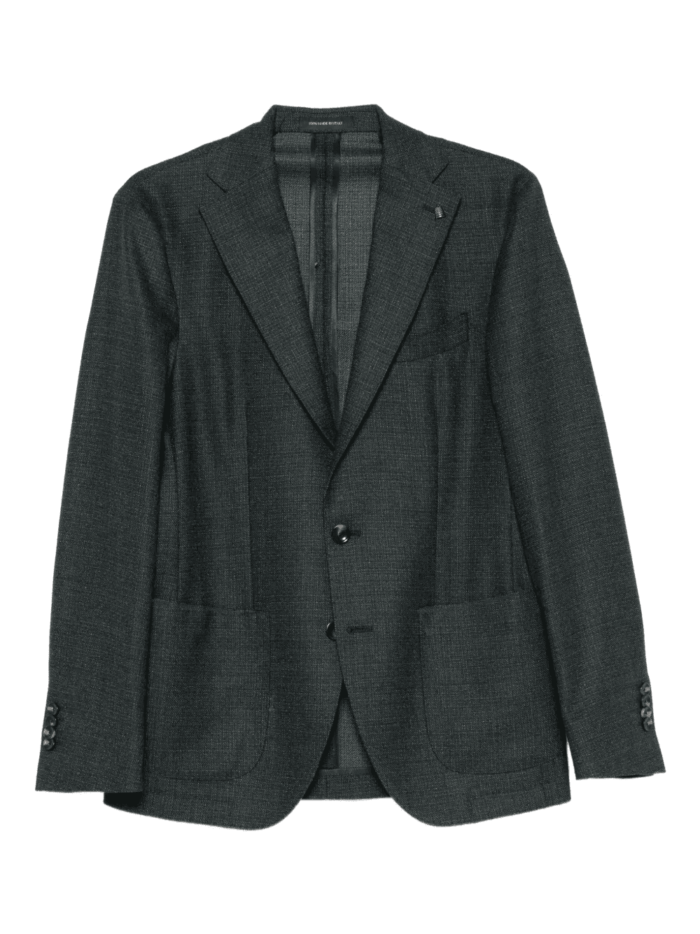 notched-lapel single-breasted blazer - Image 1