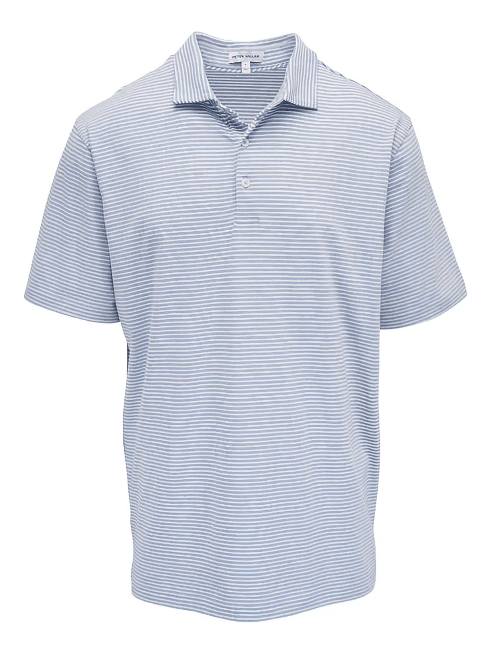 striped knit polo shirt - Image 1