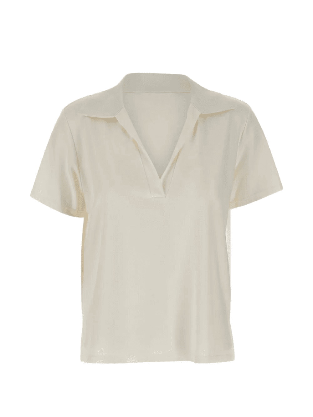 V-neck collared T-shirt - Image 1