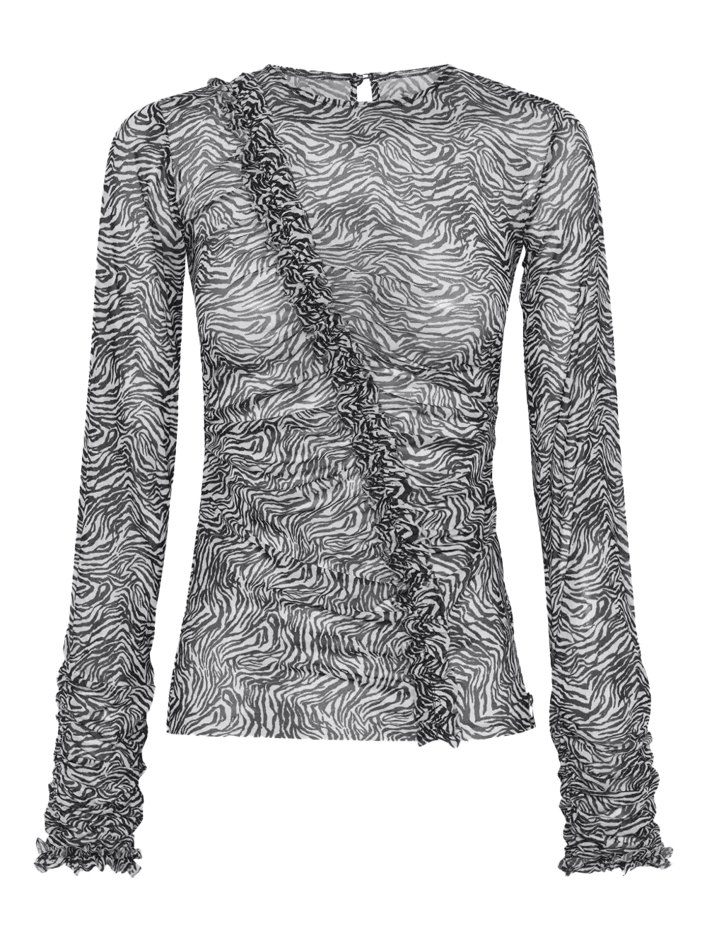 zebra-pattern blouse - Image 1