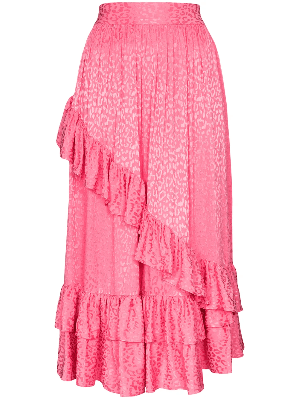 diagonal ruffle midi skirt - Image 1