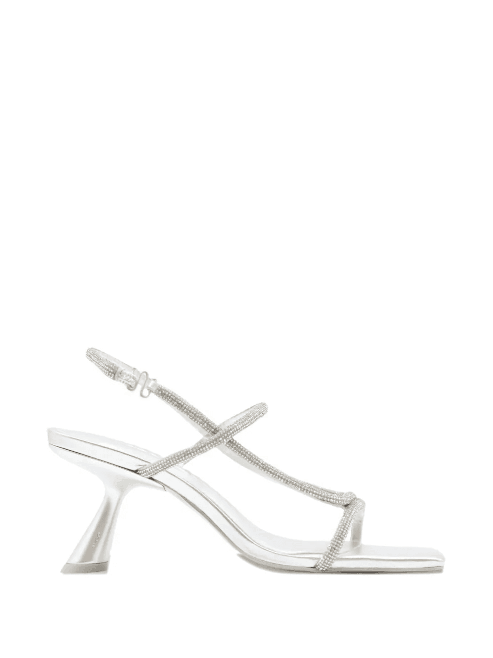 Reina square-toe embellished heeled sandals - Image 1