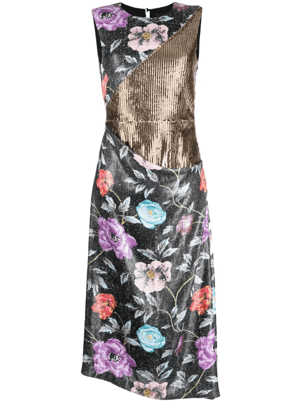 Mother floral sequin midi dress - Image 1