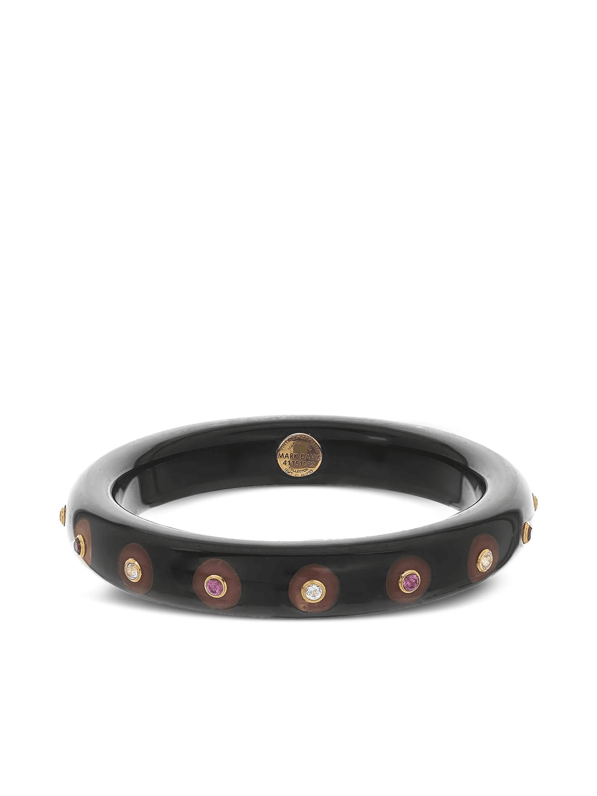 18K yellow gold bakelite bracelet - Image 1