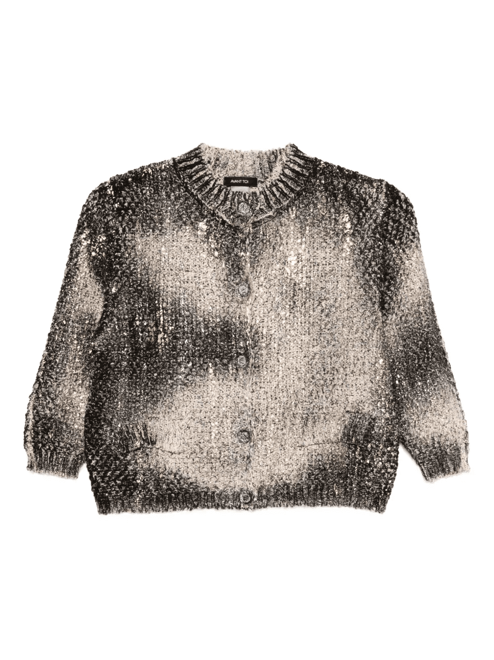 crew-neck cardigan - Image 1