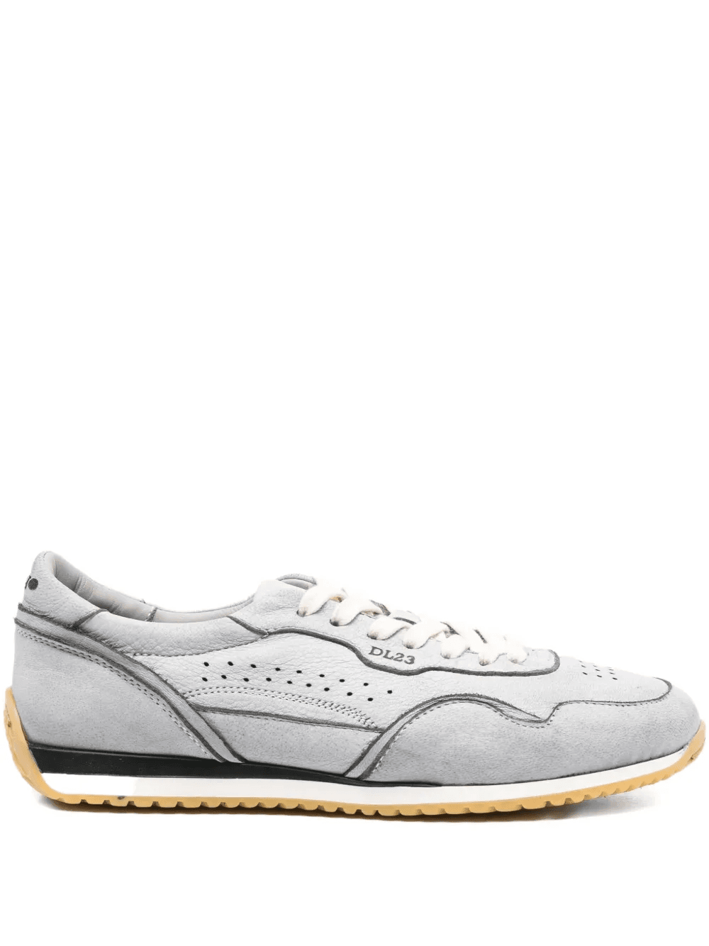 perforated suede-leather sneakers - Image 1