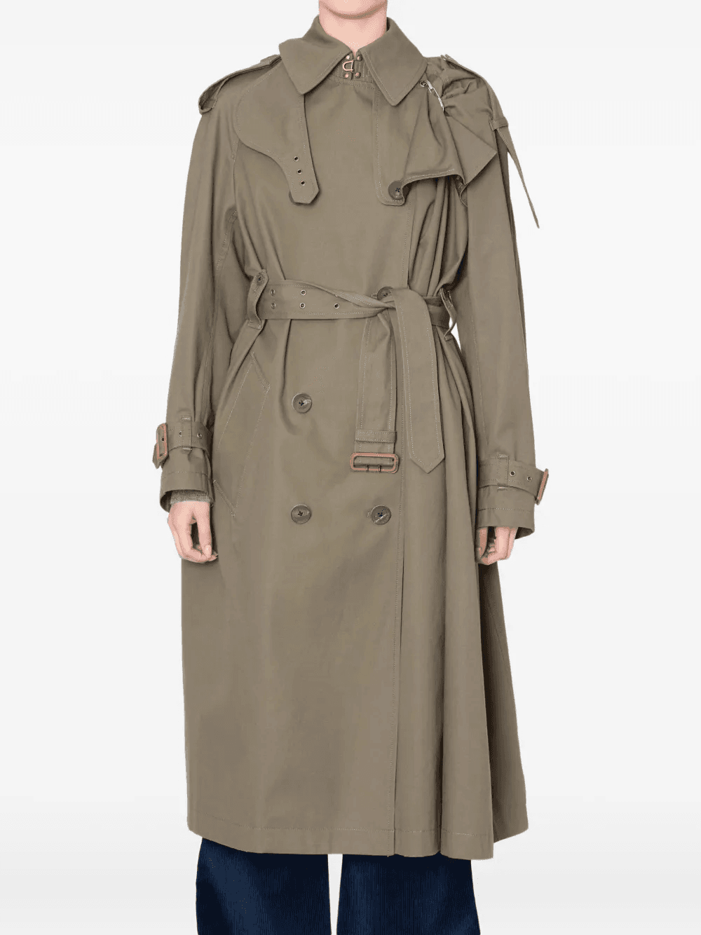 belted trench coat - Image 1