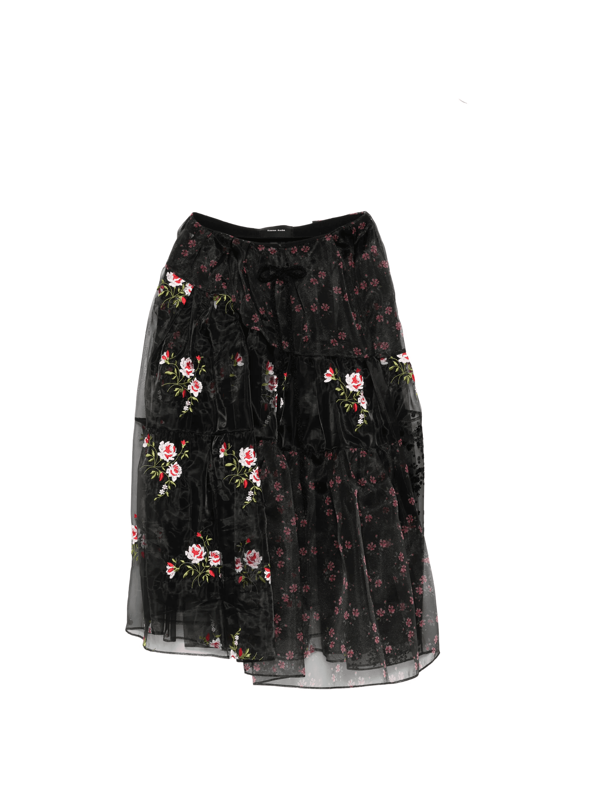 floral tiered midi skirt - Image 1