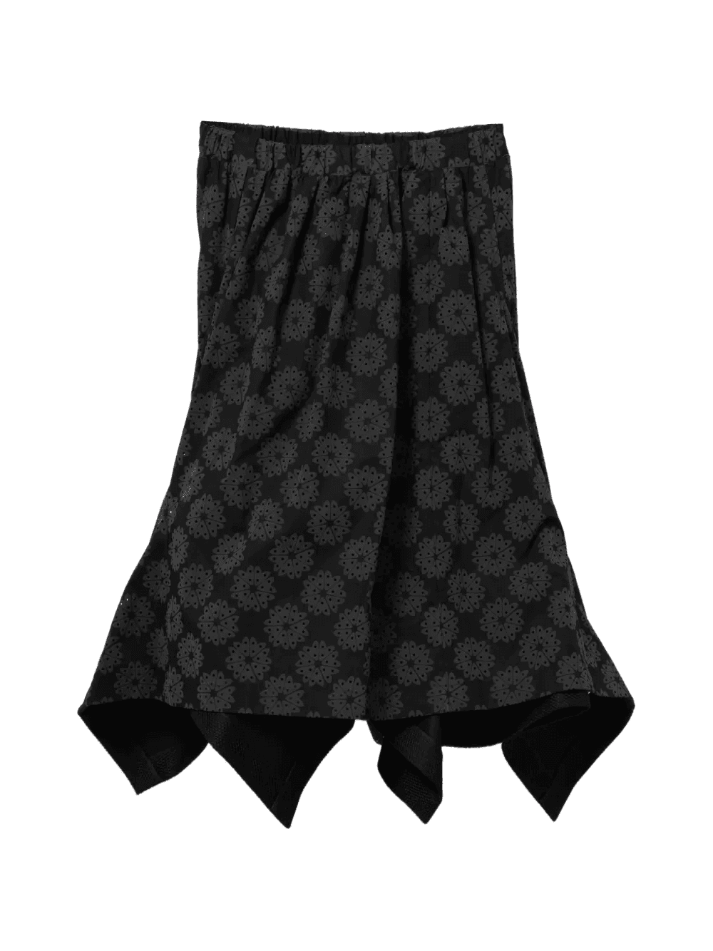 floral asymmetric midi skirt - Image 1