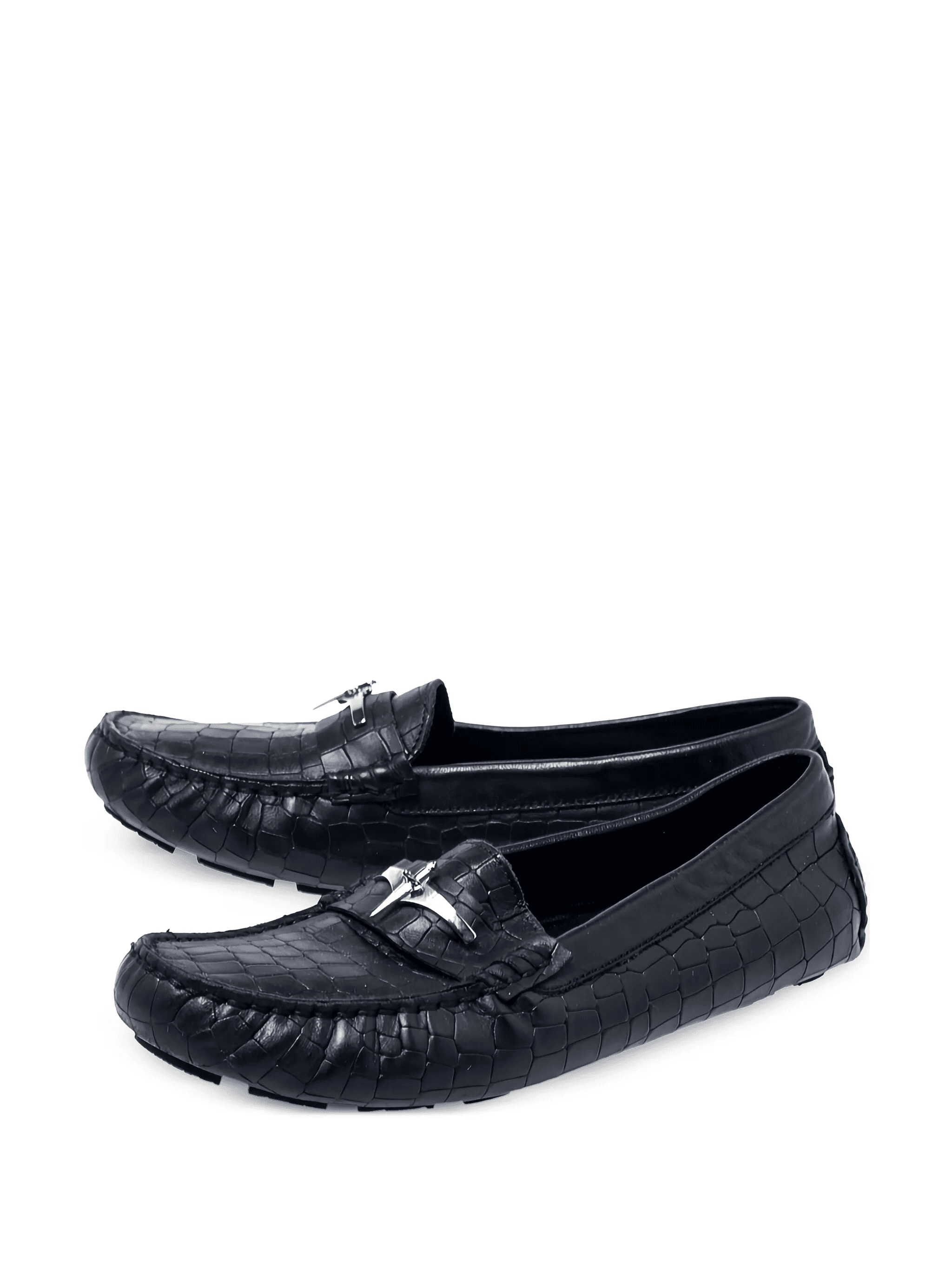 2024 croc-embossed leather loafers - Image 1