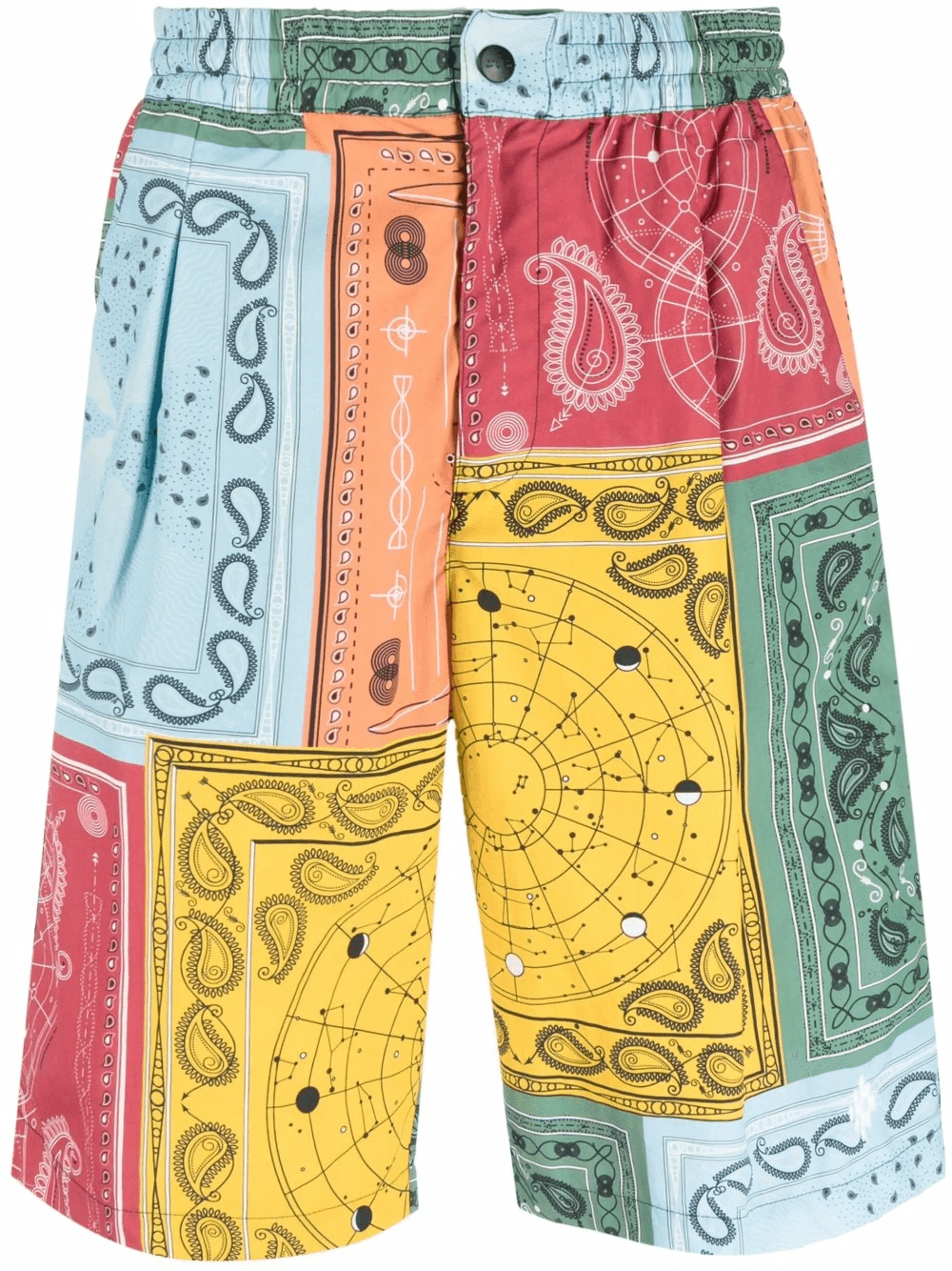 bandana patchwork shorts - Image 1