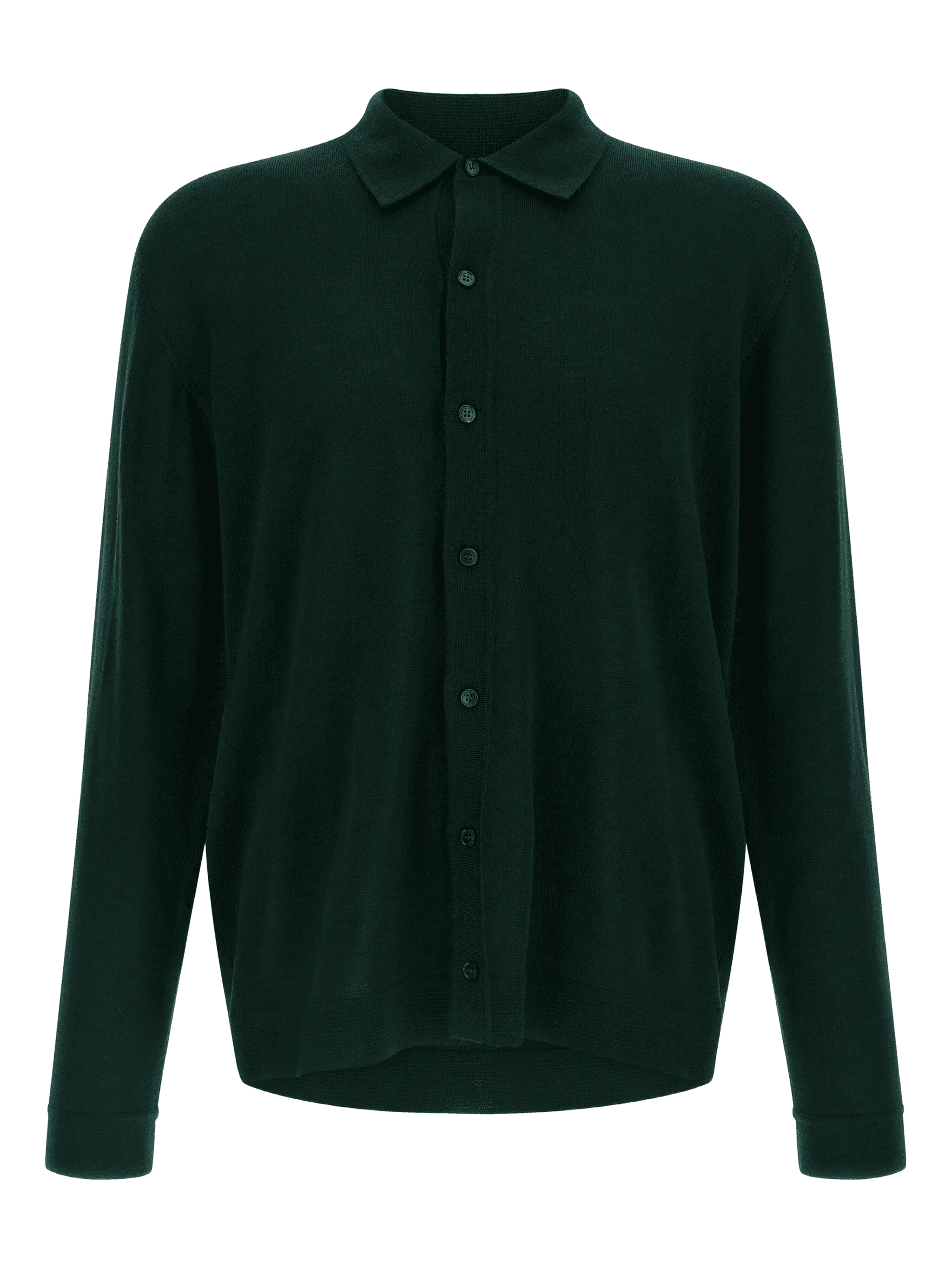 shirt-collar button cardigan - Image 1