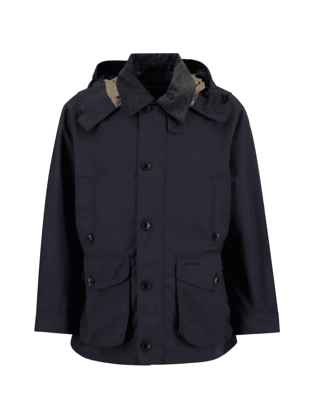 Ventile hooded corduroy-collar jacket - Image 1