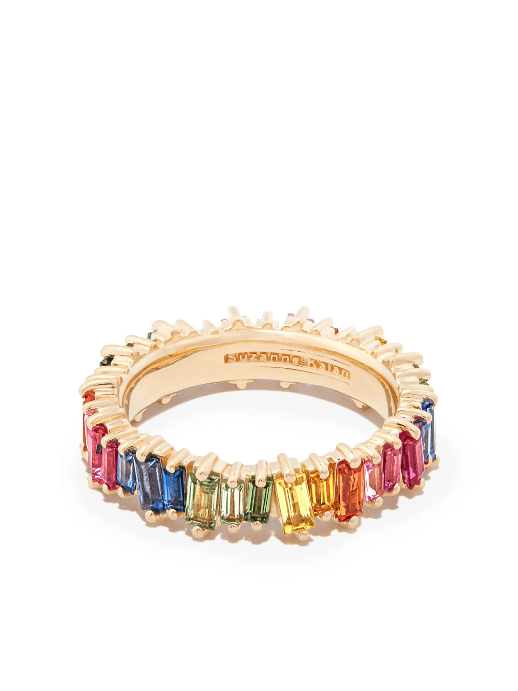 18kt yellow gold sapphire ring - Image 1