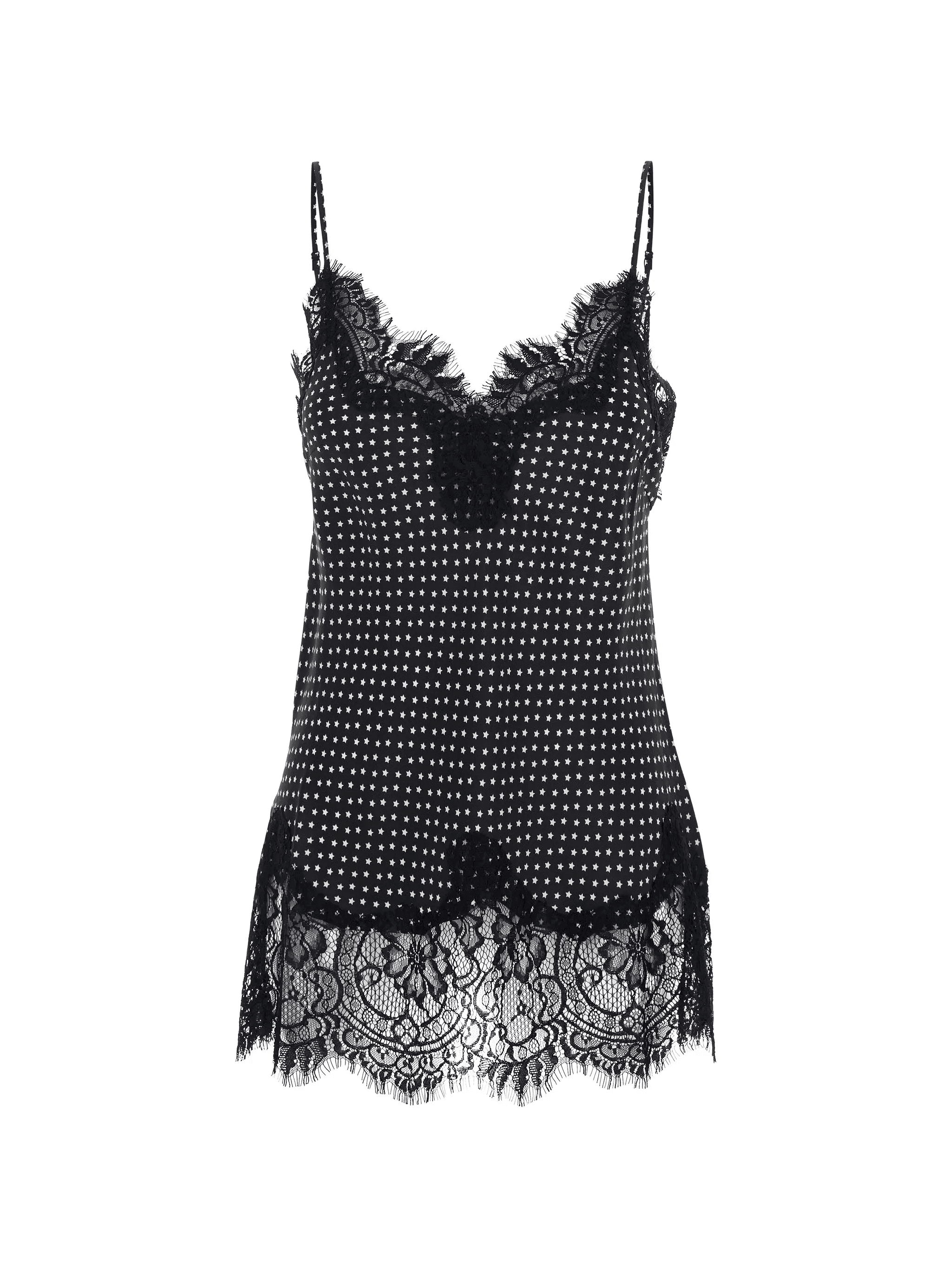 lace star print camisole top - Image 1