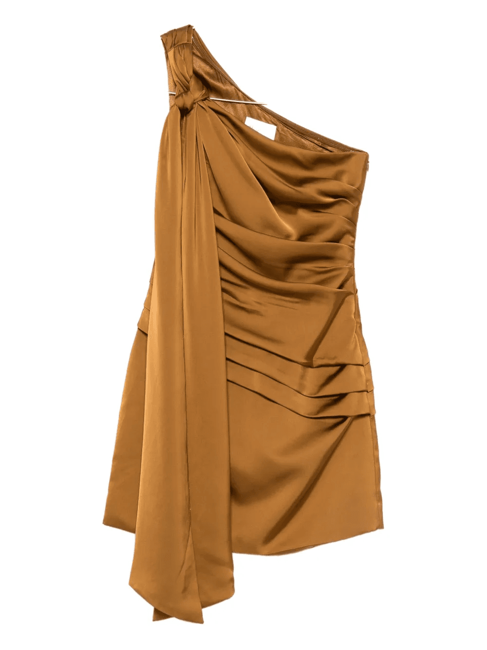 Nelly one-shoulder draped mini dress - Image 1