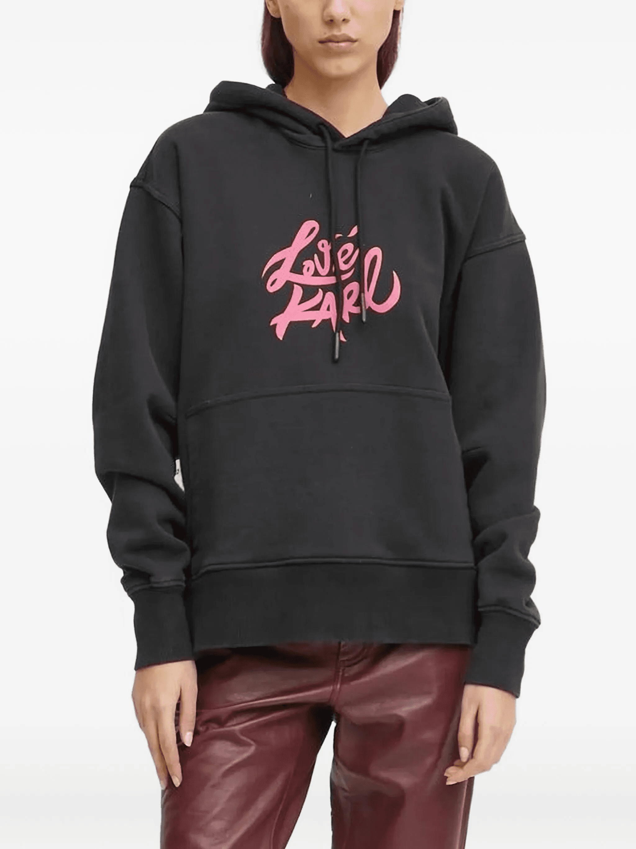logo-print hoodie - Image 1