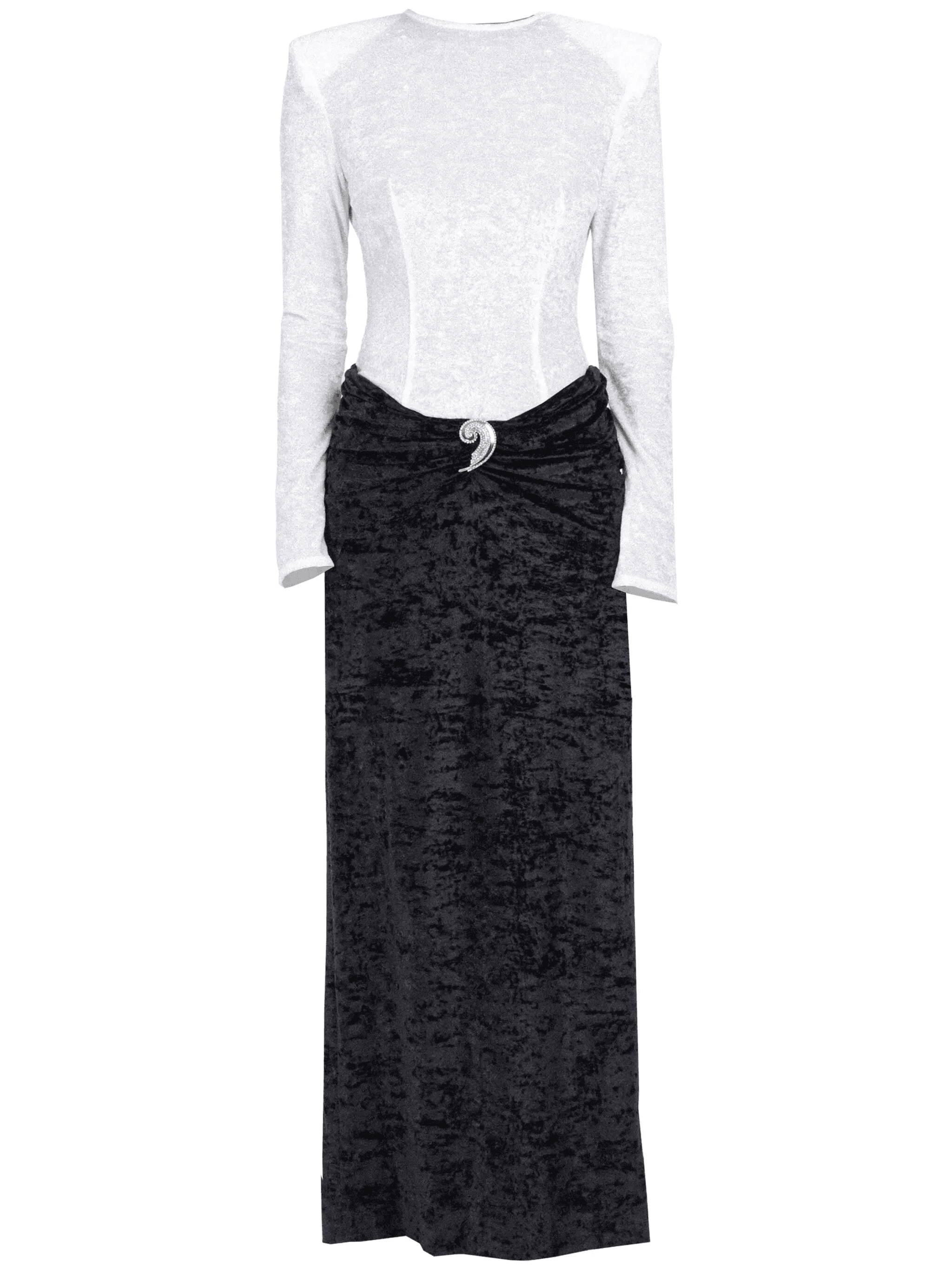 bi-colour maxi dress - Image 1