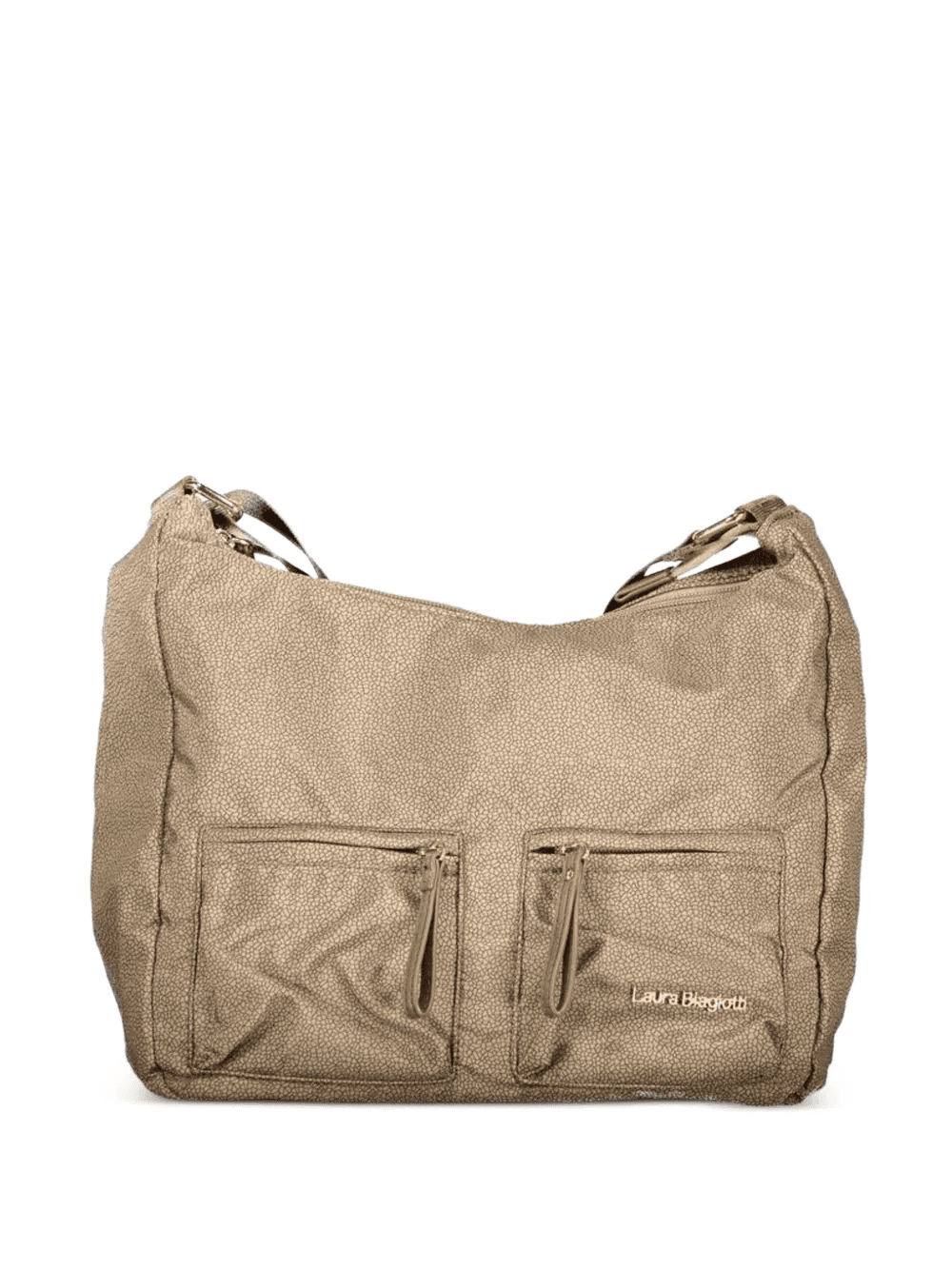 logo-strap zipped shoulder bag - Image 1