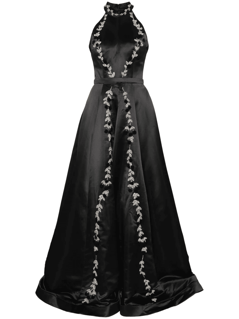 floral-embroidered gown - Image 1