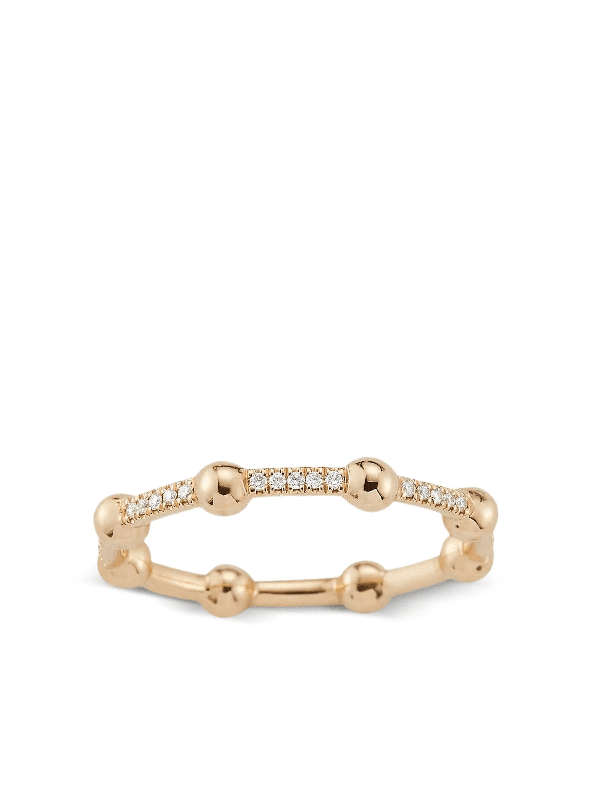 14K yellow gold large Poppy Rae green diamond ring - Image 1