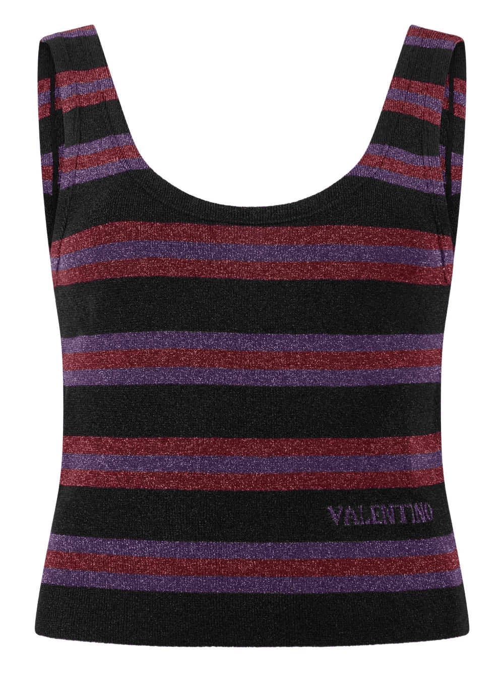 scoop-neck sleeveless tank - Image 1