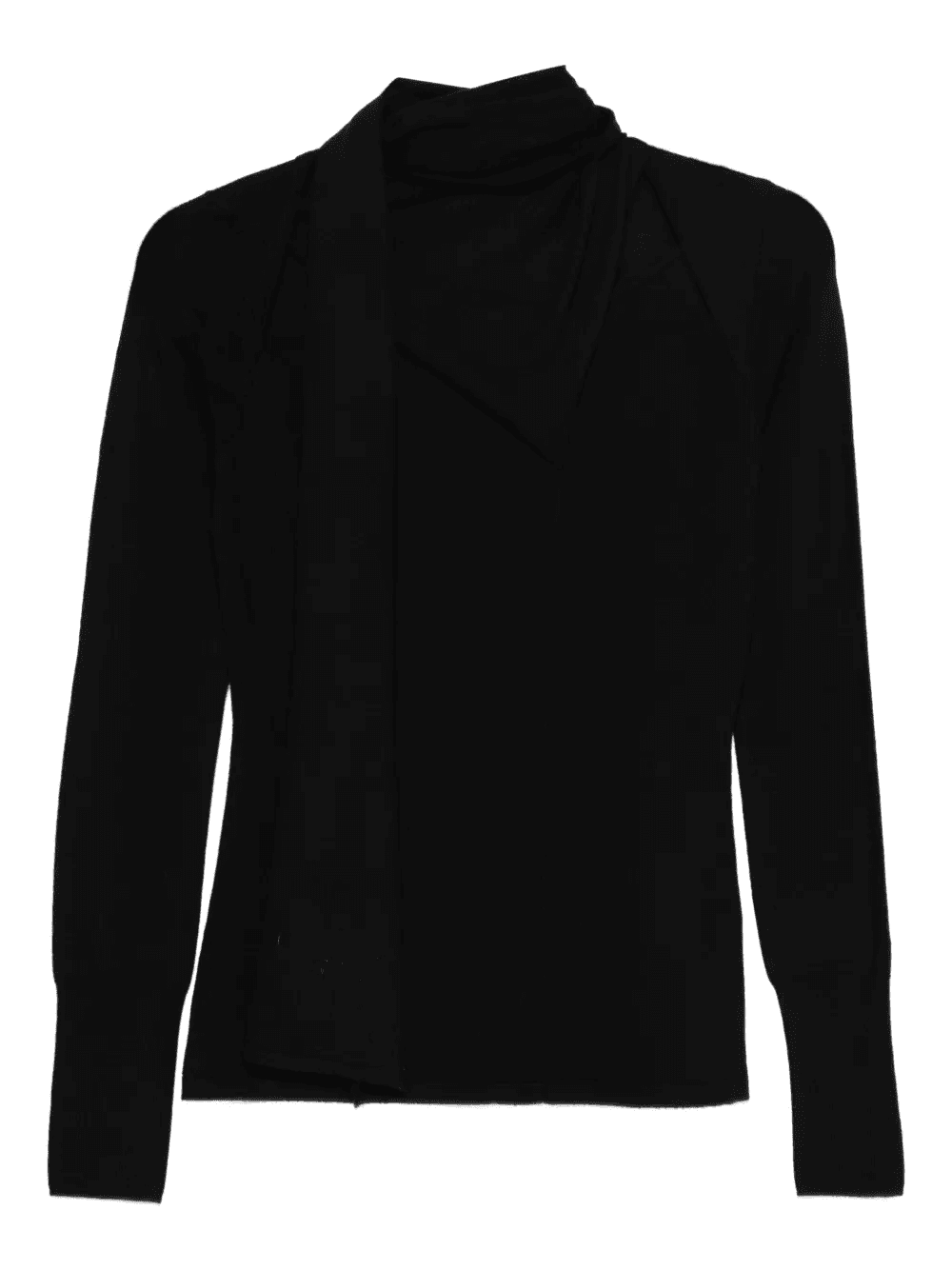 scarf-detail sweater - Image 1