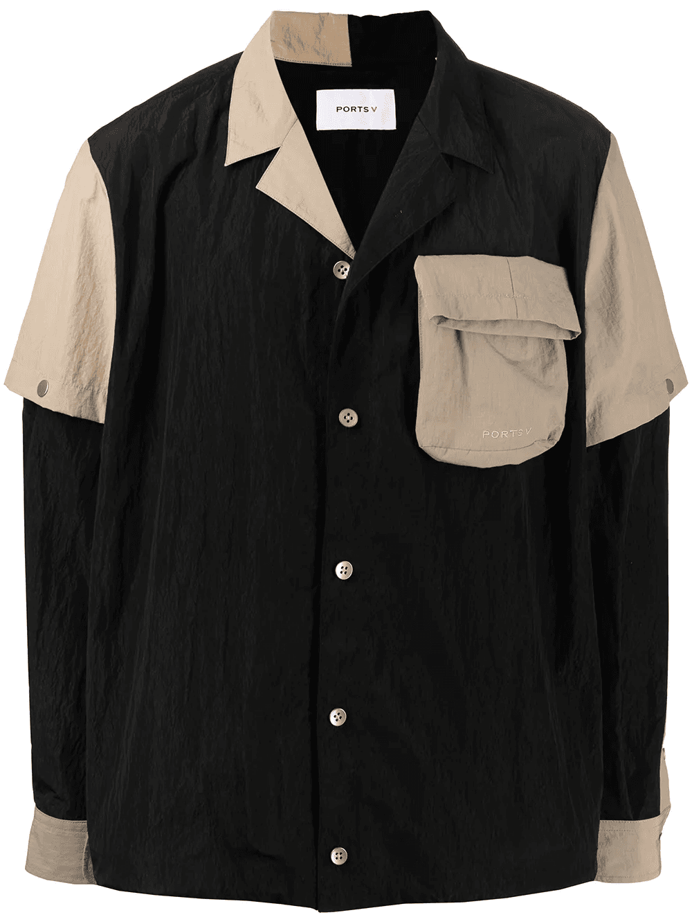 detachable-sleeve shirt jacket - Image 1