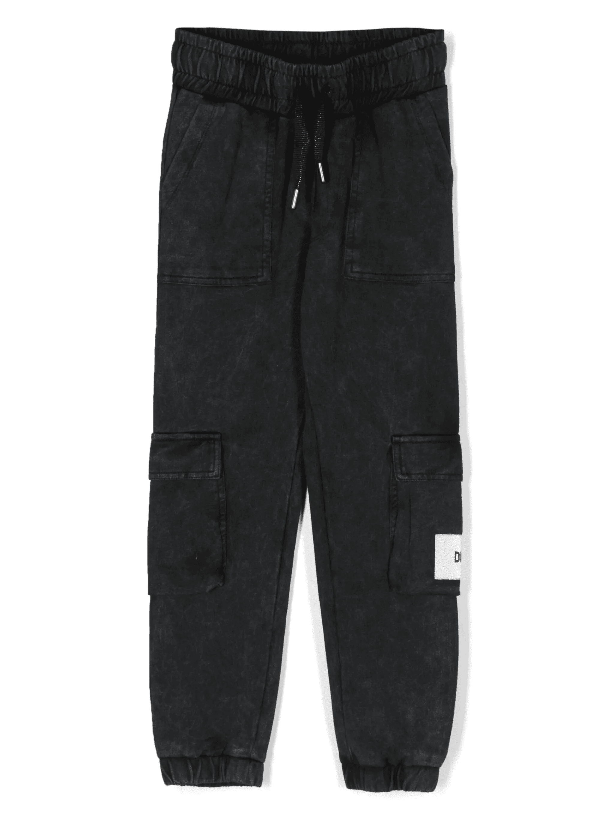 logo-patch cotton track pants - Image 1