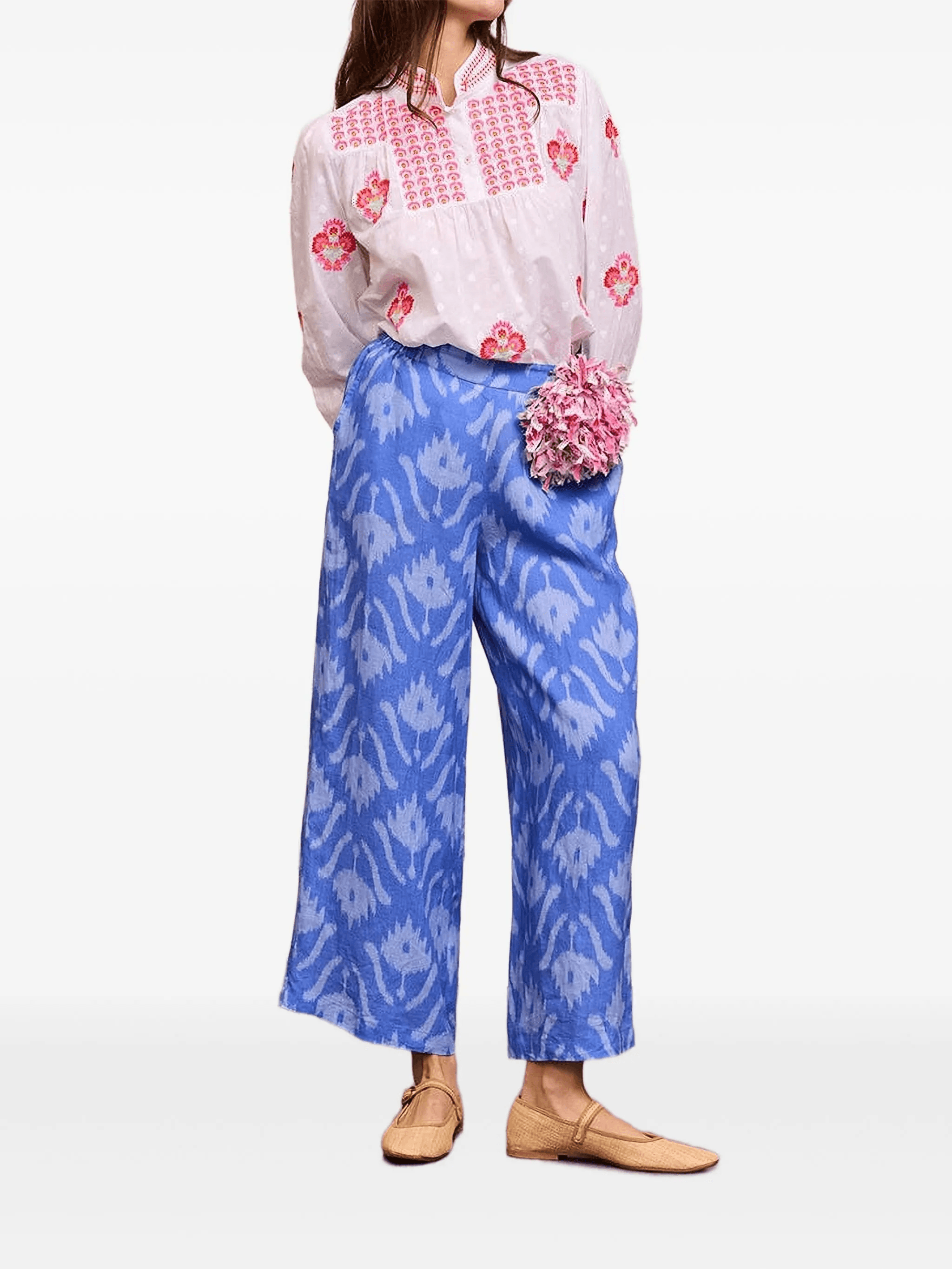 linen palazzo trousers - Image 1