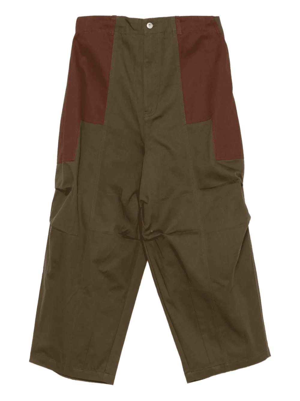 contrast-panel trousers - Image 1