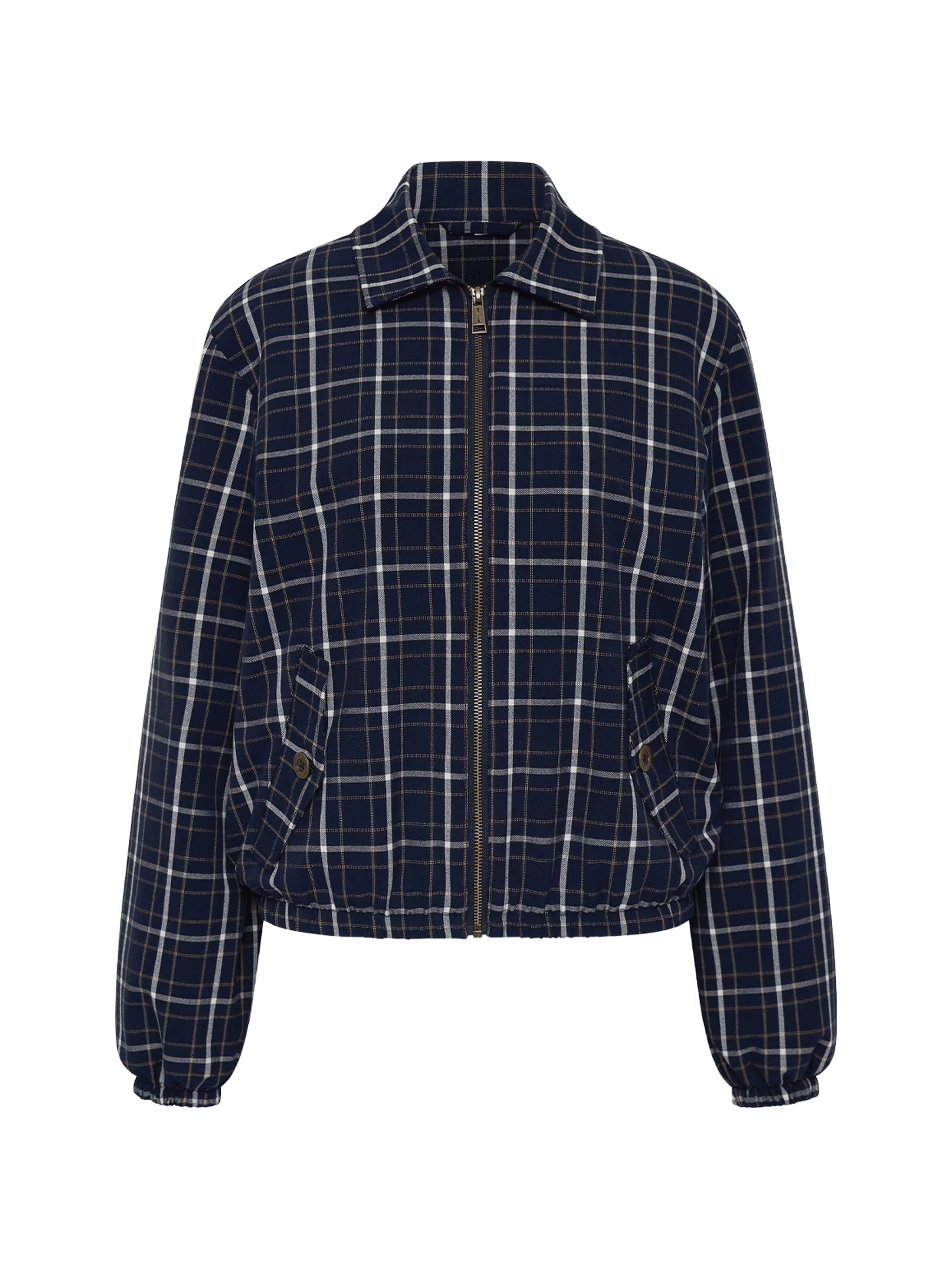 Valencia Lexi collared check jacket - Image 1