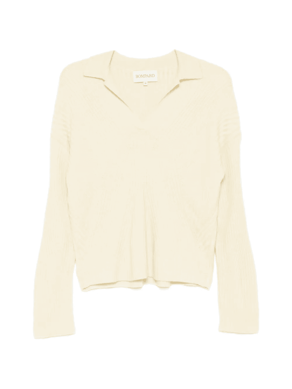 two-tone ribbed polo top - Image 1