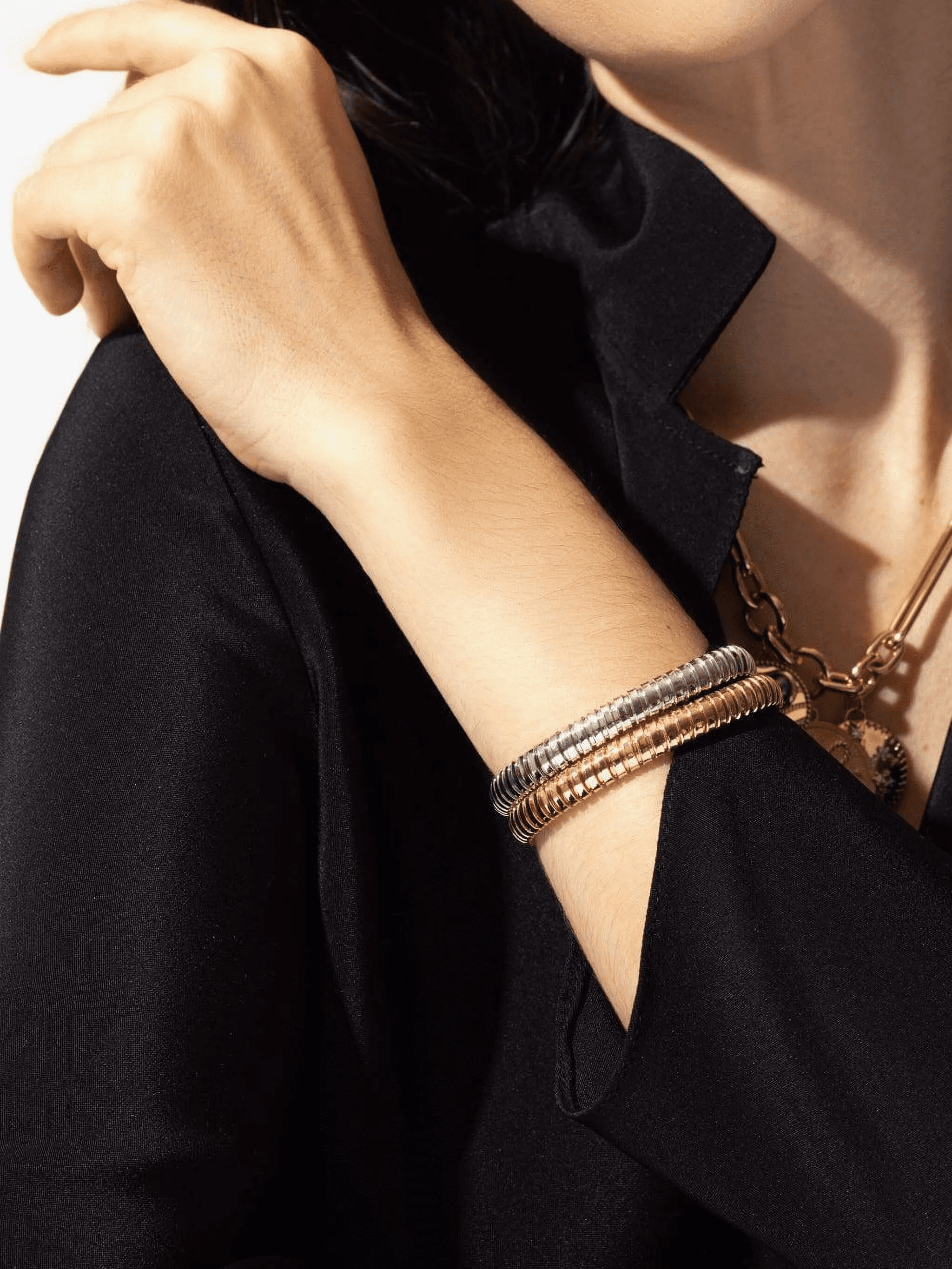 18K rose gold Rolling bracelet - Image 1