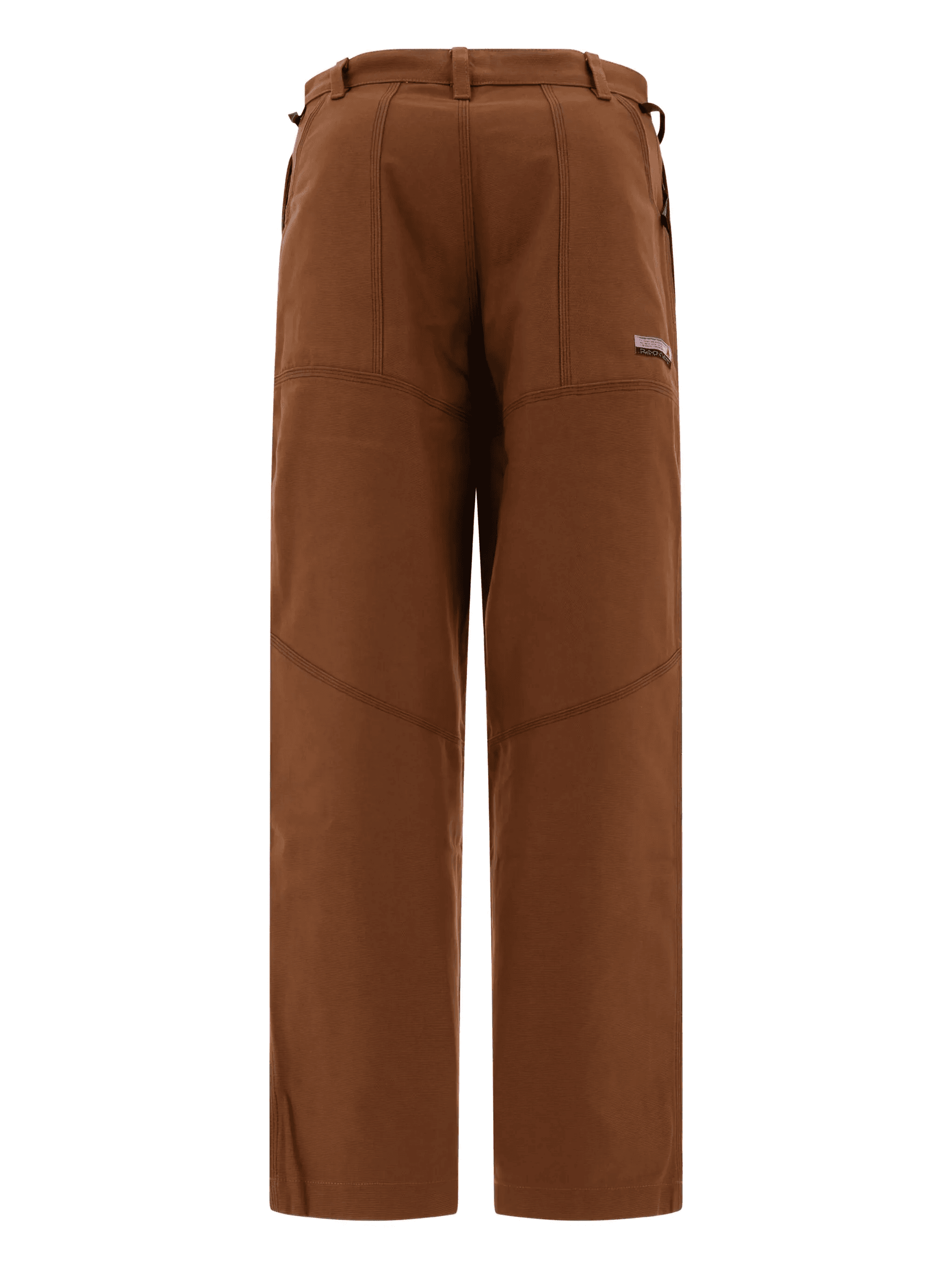 panelled cotton trousers - Image 1