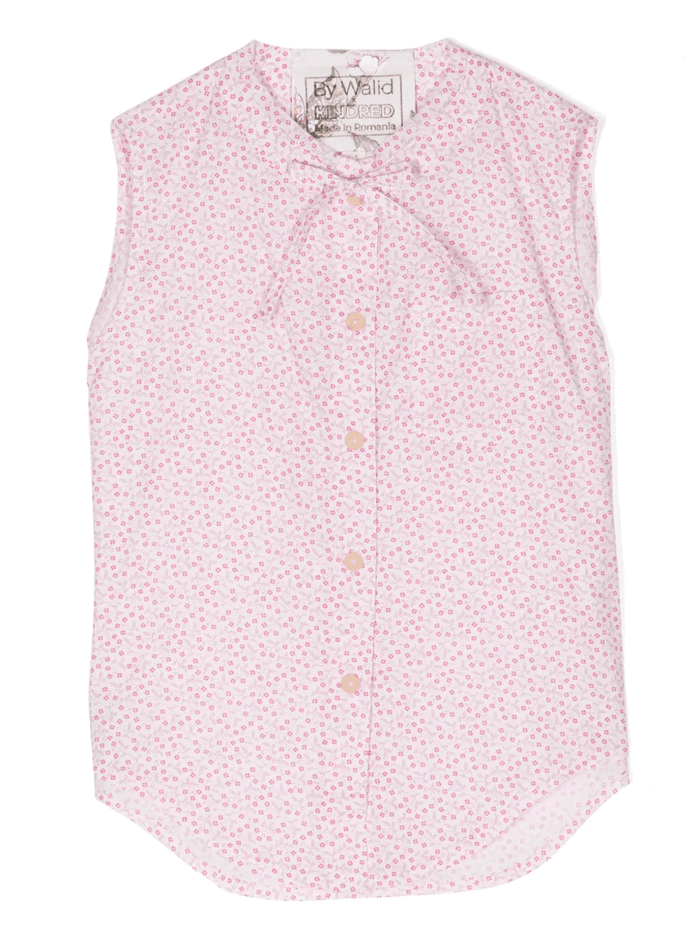 floral-print cotton top - Image 1