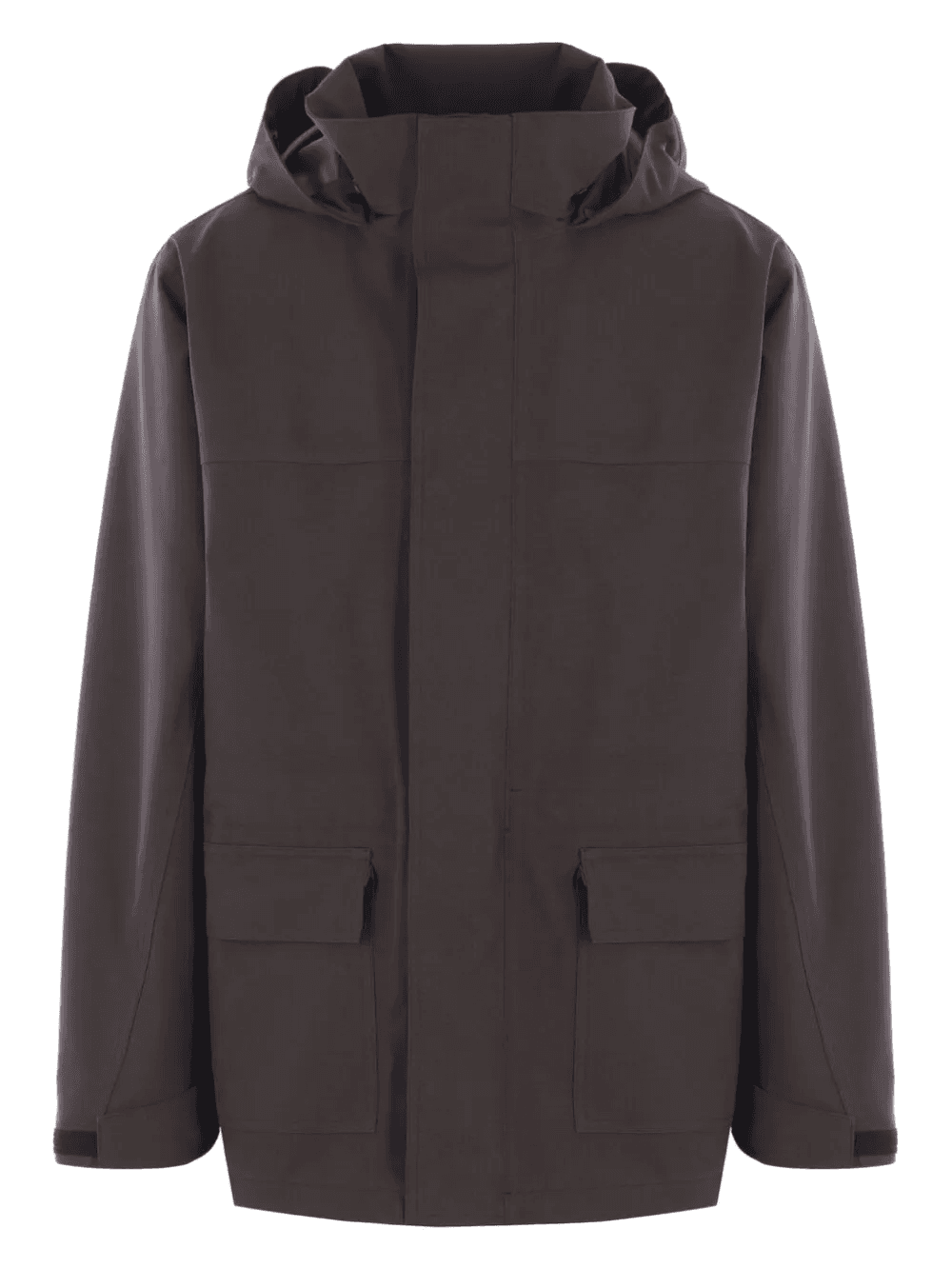 high-collar flap-pocket parka - Image 1
