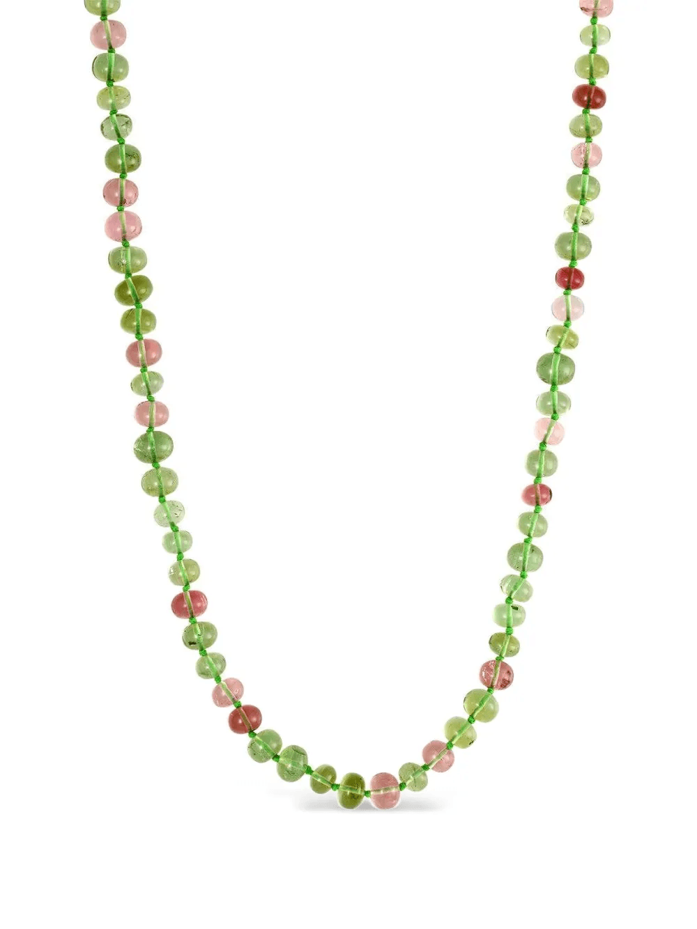 18K yellow gold tourmaline necklace - Image 1