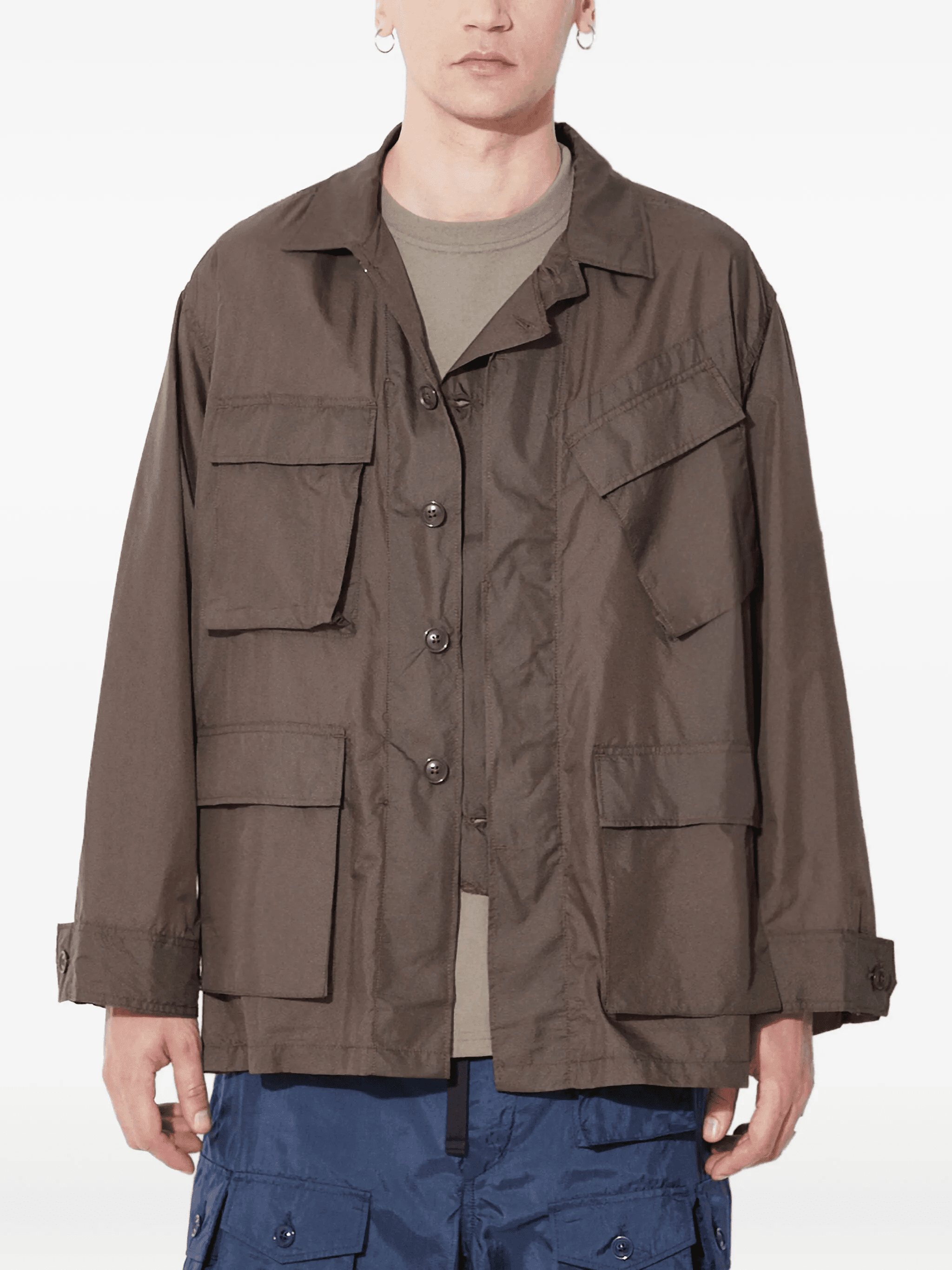 multi-pocket button-down jacket - Image 1