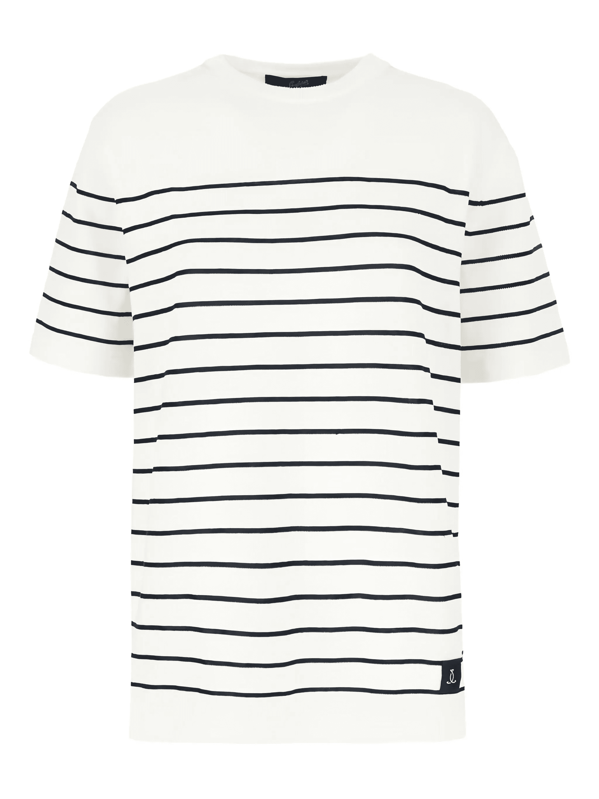 striped short-sleeved T-shirt - Image 1