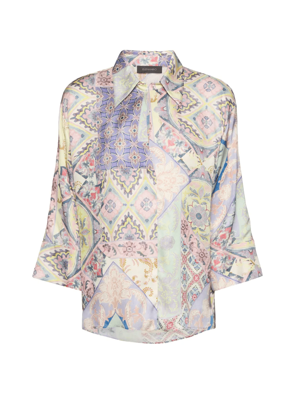 patchwork patterned shirt - Image 1