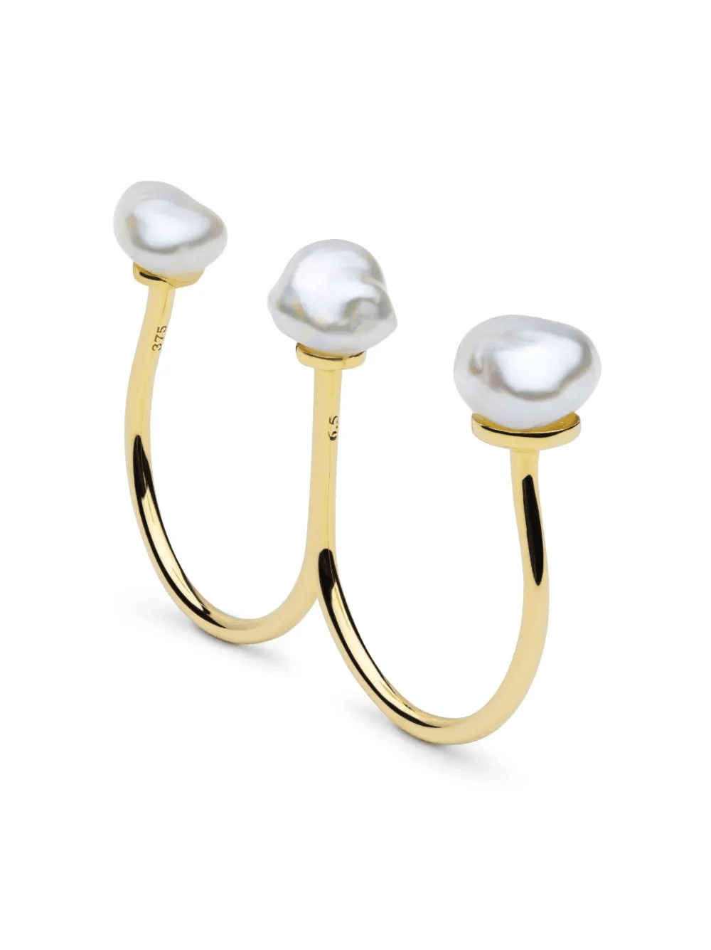 9kt yellow gold Sophia pearl ring - Image 1