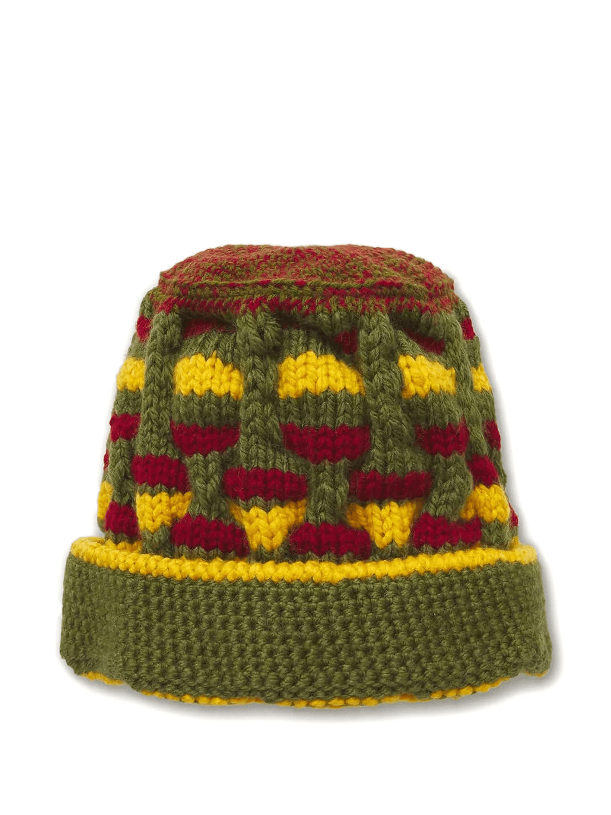 Roots patterned beanie hat - Image 1