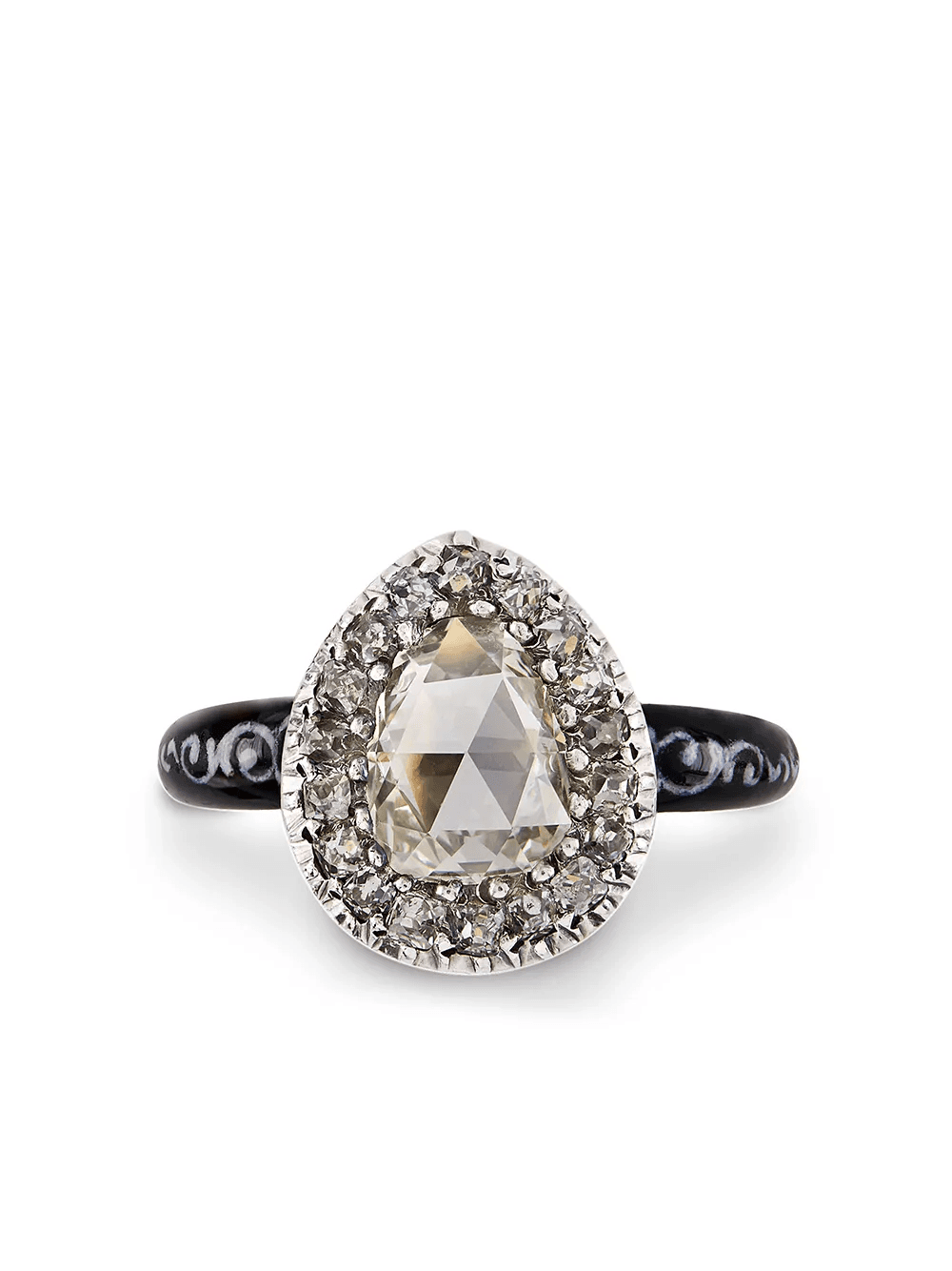 1714-1830 18kt yellow gold and silver Georgian diamond ring - Image 1