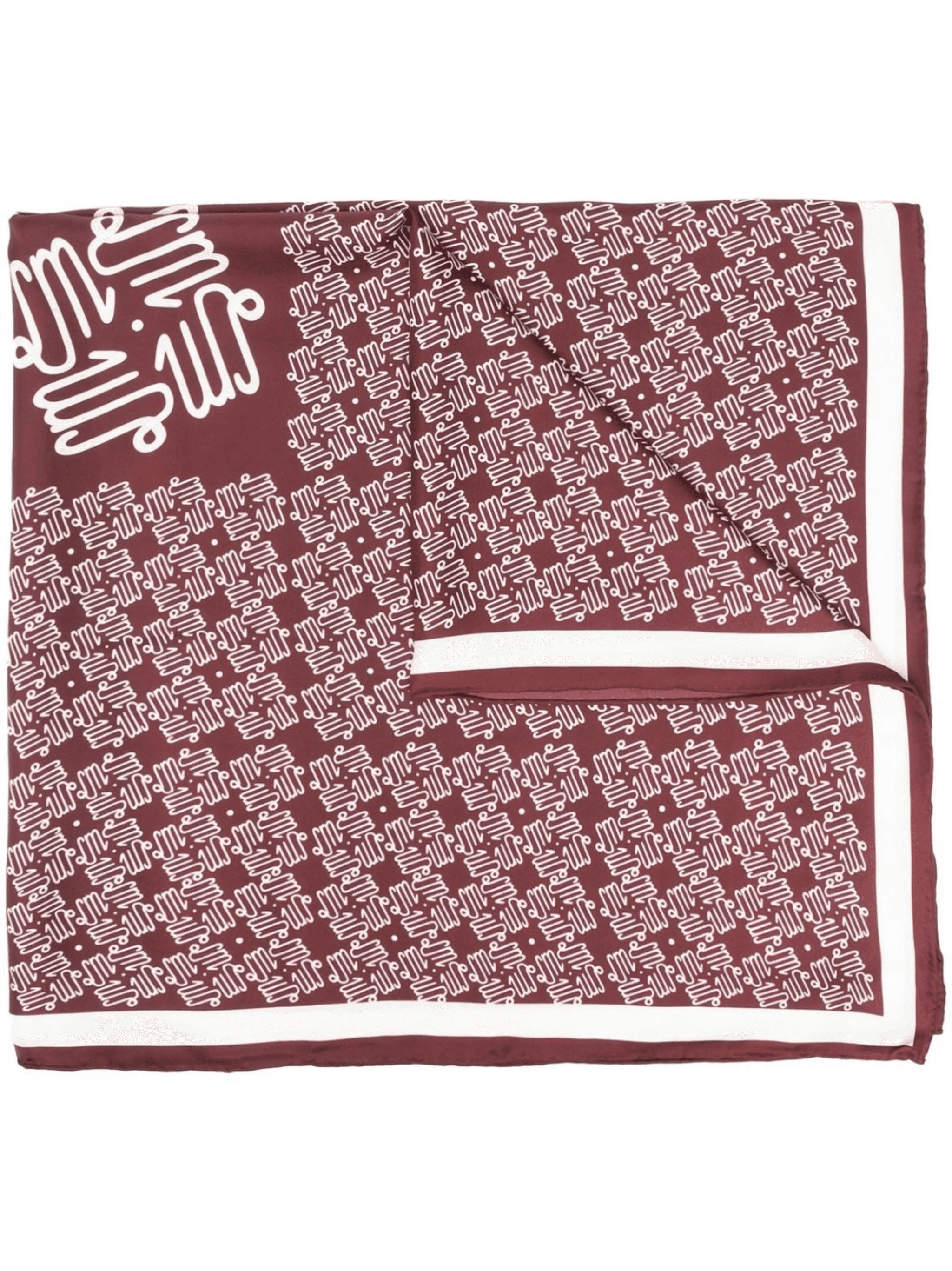 monogram-print scarf - Image 1