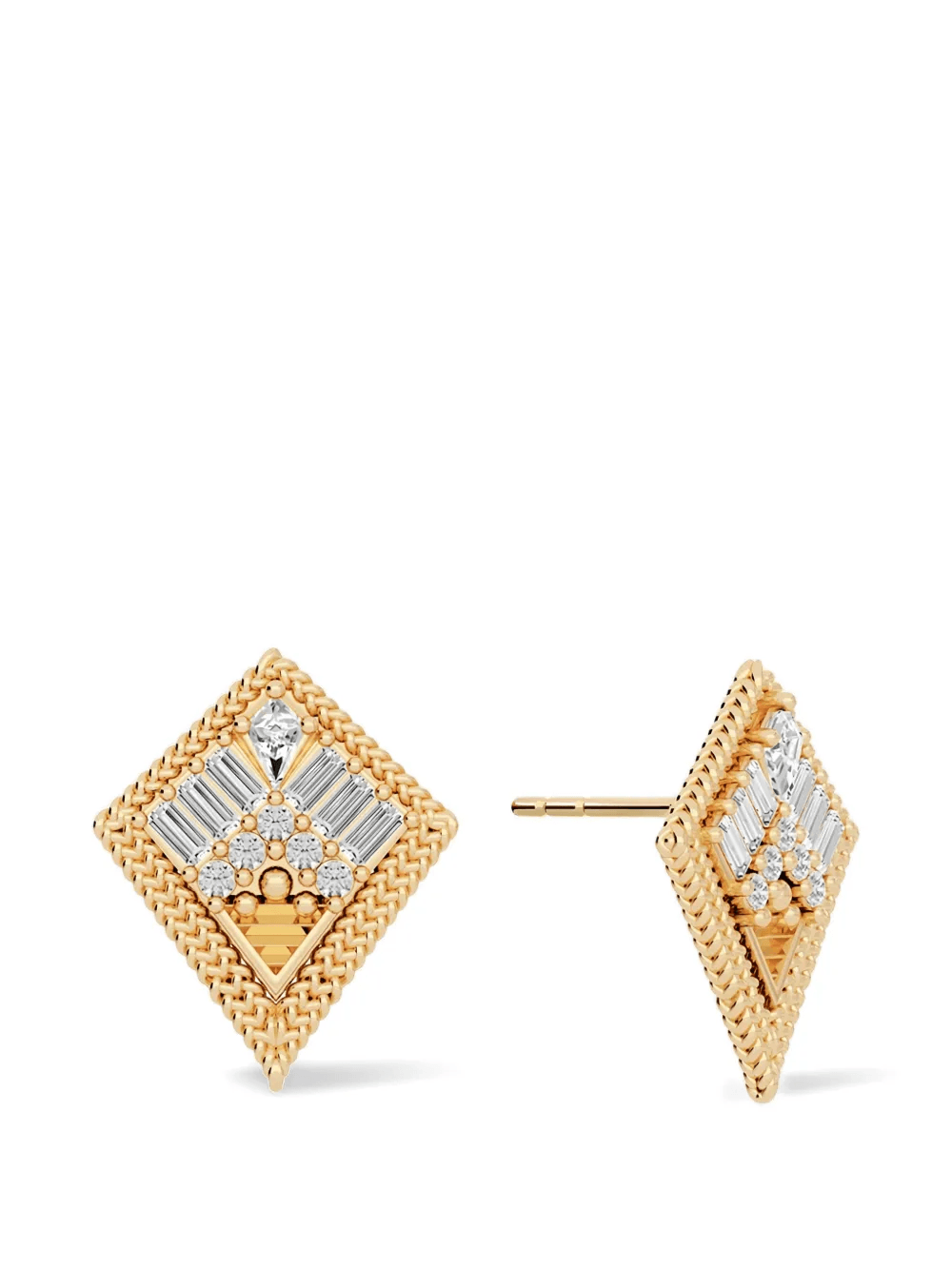 diamond kite motif earrings - Image 1