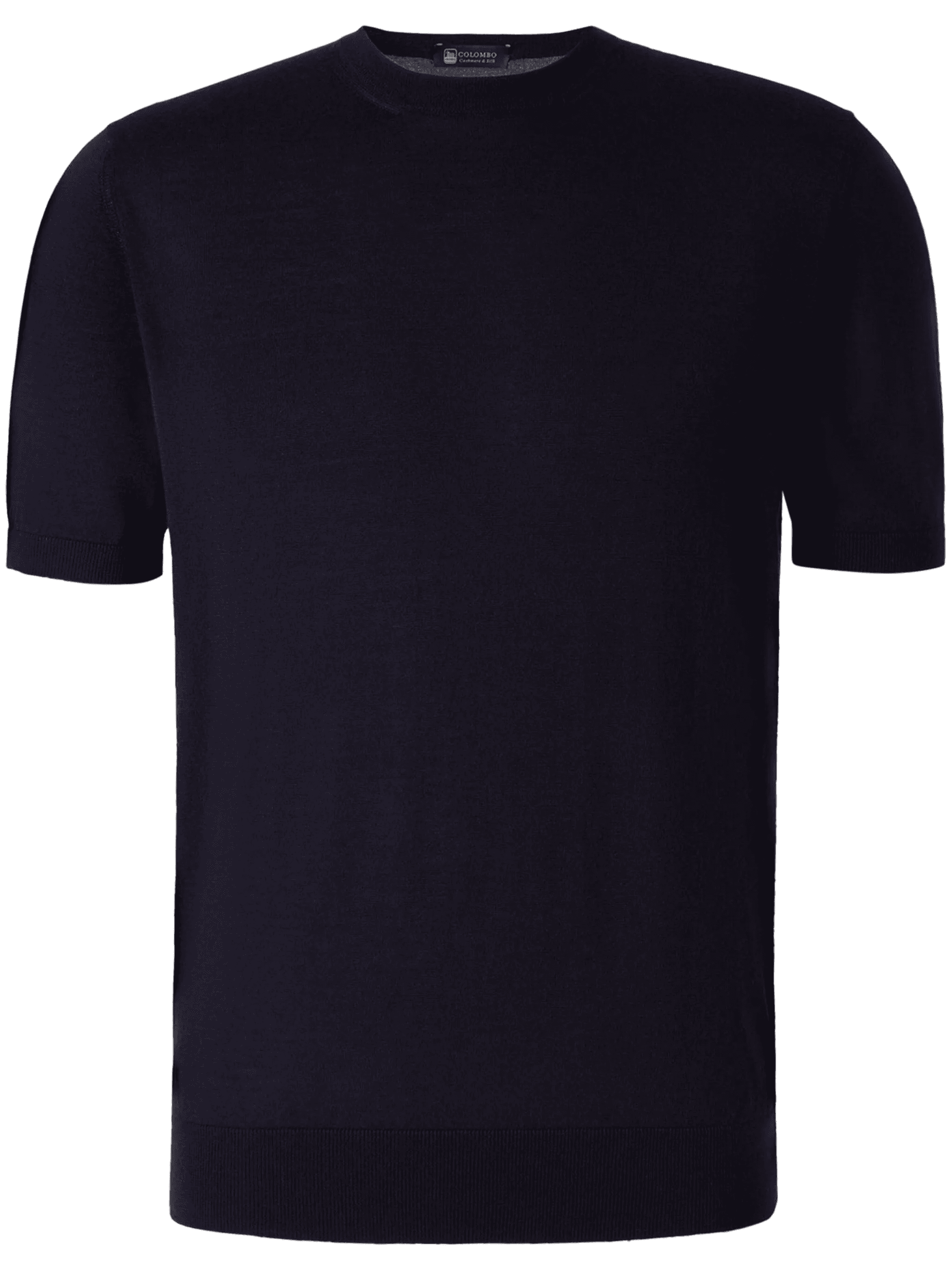 crew-neck fine-knit T-shirt - Image 1